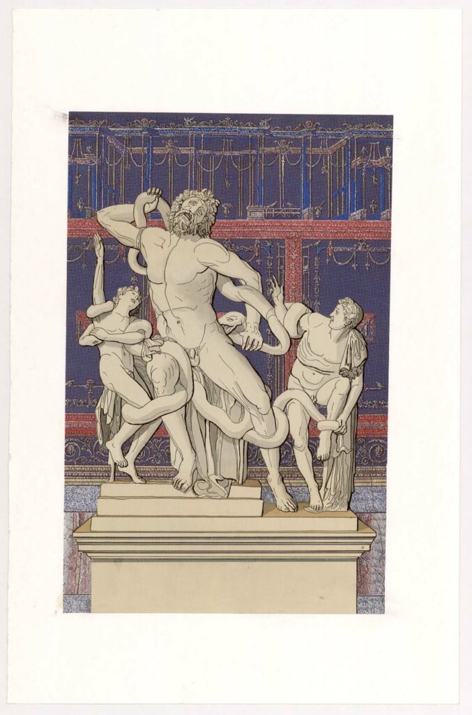 Dessin - Groupe statuaire de Laocoon et ses fils