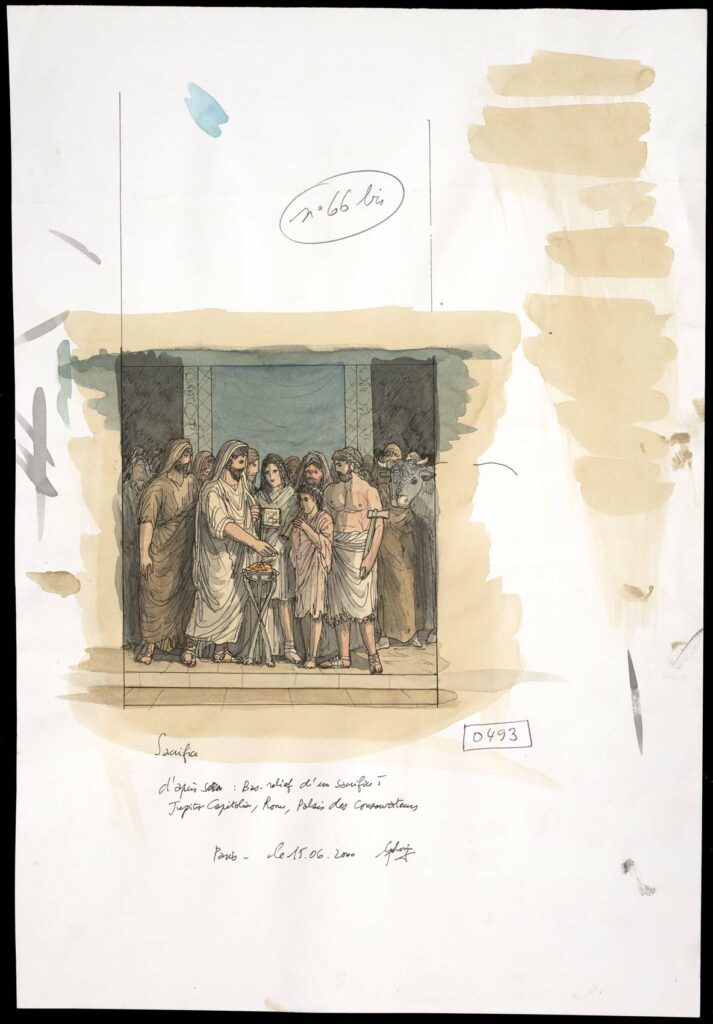 Dessin - Scène de sacrifice