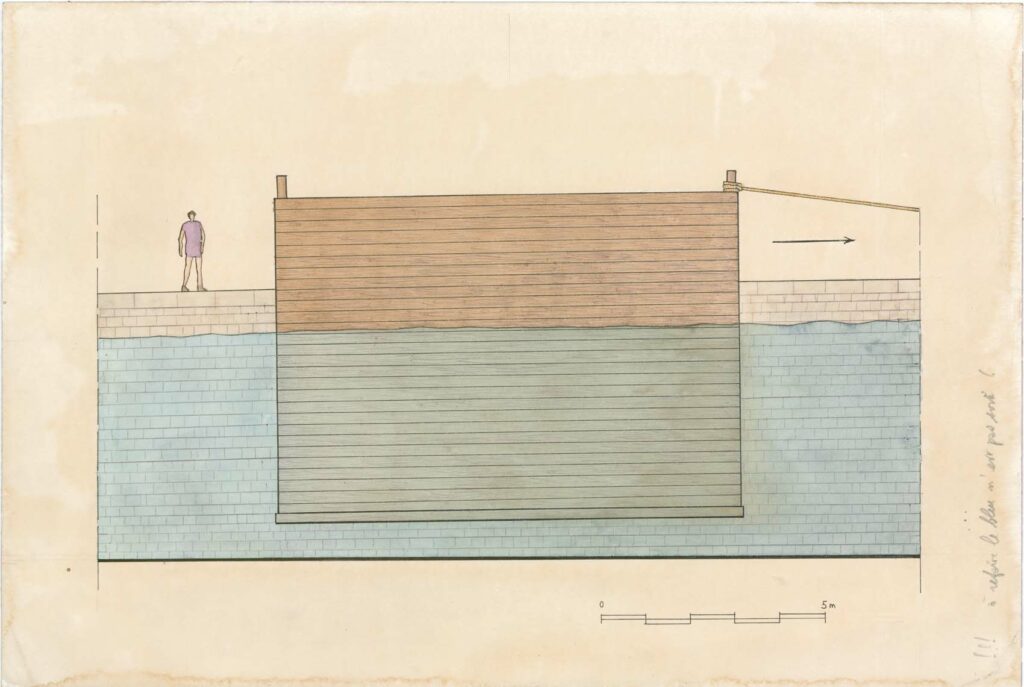 Dessin - Départ du caisson