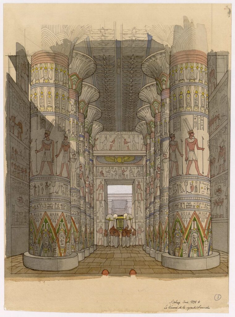 Dessin - Thèbes (Louqsor)