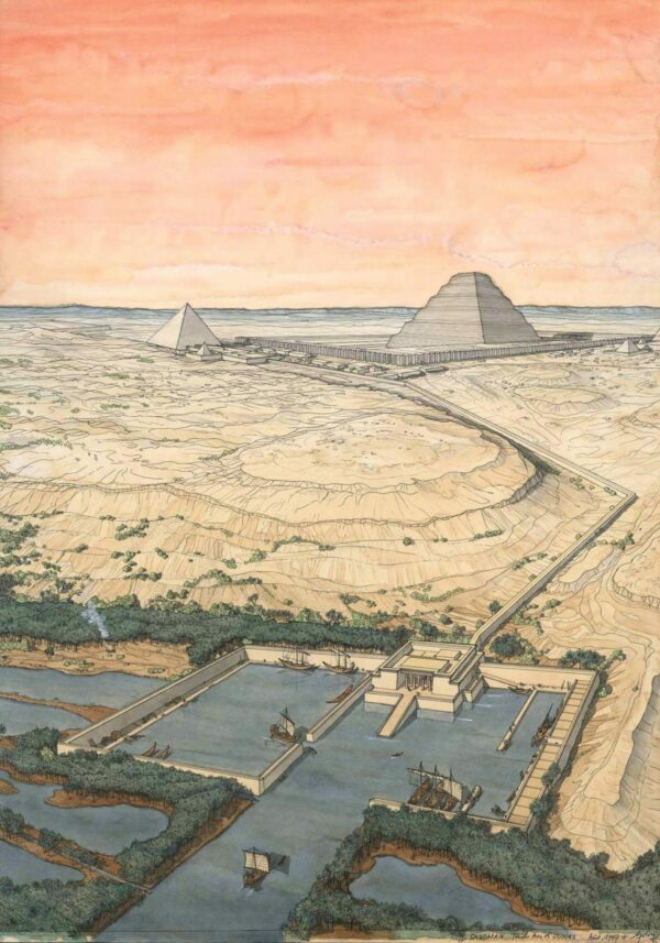 Las pirámides de Ounas y Djeser en Saqqara