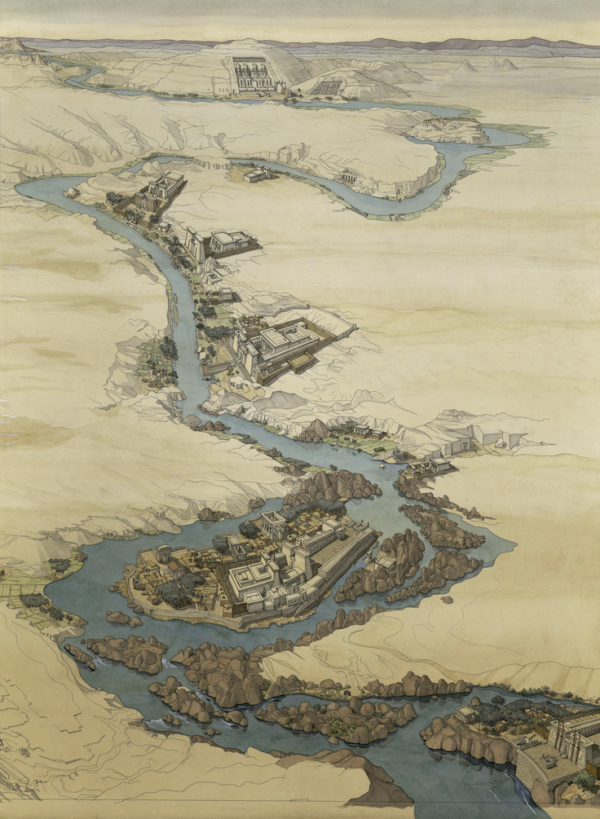 La boutique communique... CARTE ICONIQUE DE LA VALLÉE DU NIL EN GRAND FORMAT