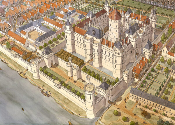 Paris, le Louvre et l’hôtel de Bourbon sous Charles V