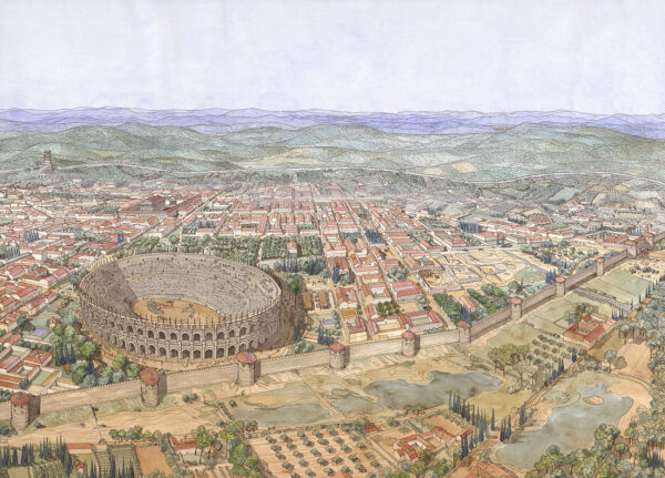 Nemausus (Nîmes), partie est de la ville